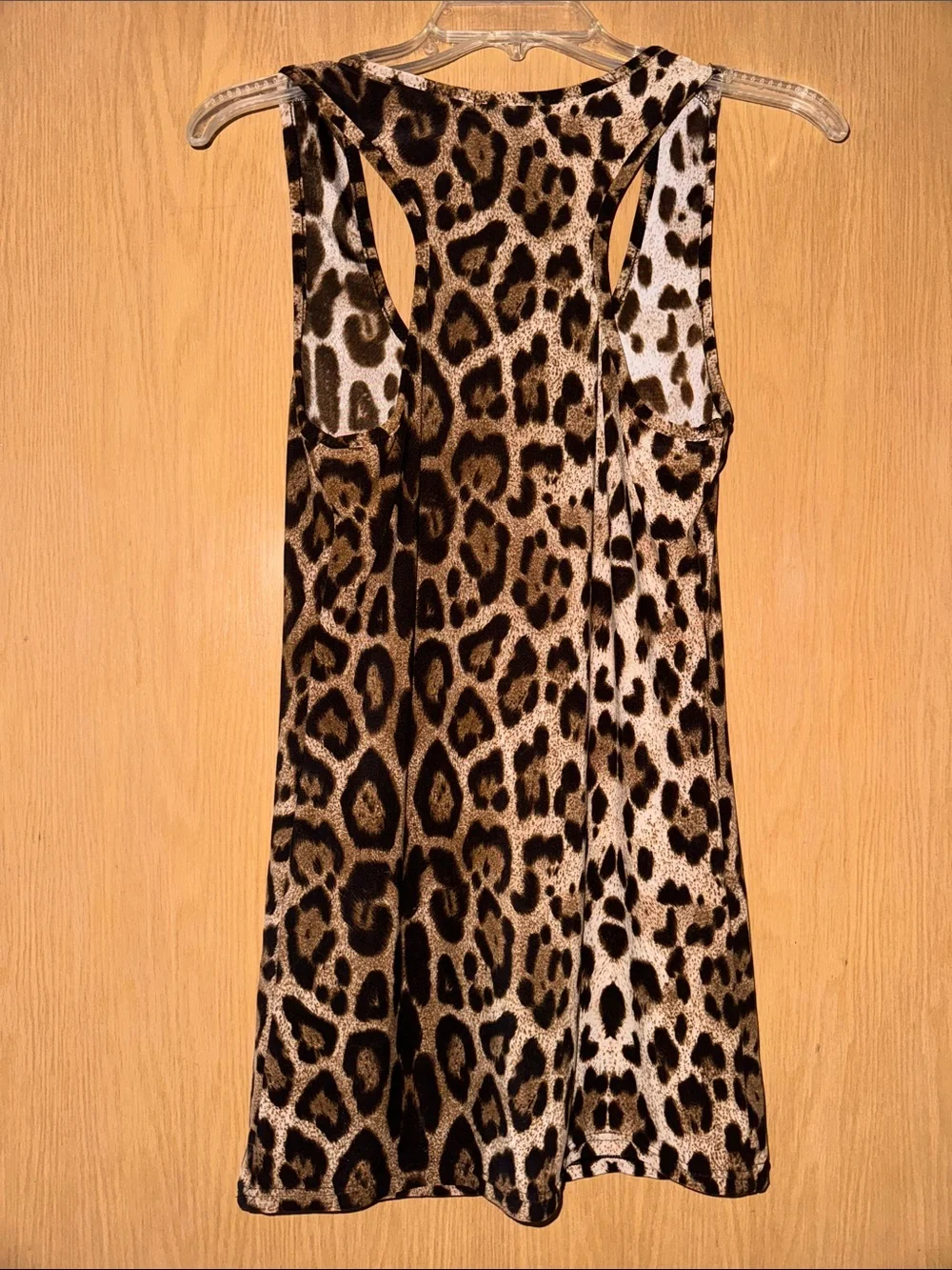 Leopard Print Racerback Tunic Tank - Picture 3 of 8